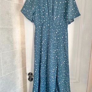 Blue Polka Dot Dress